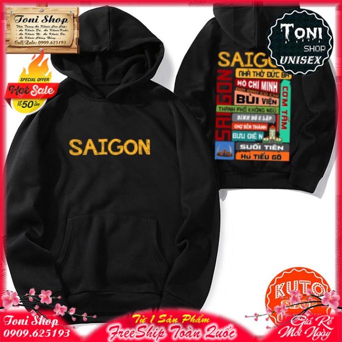 ÁO HOODIE SÀI GÒN ƠI - In Pet Siêu Bền Siêu Đẹp - Full Size Full Màu (HD8000 - Kèm Ảnh Thật) (TONI SHOP)