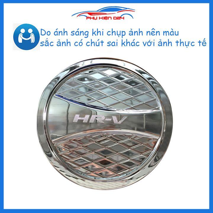 Ốp nắp bình xăng Honda HRV mạ crom chống trầy trang trí ô tô