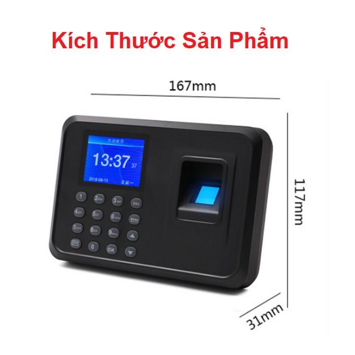 Máy chấm công vân tay F01 giao diện Tiếng Việt + Tặng kèm USB - Home and Garden