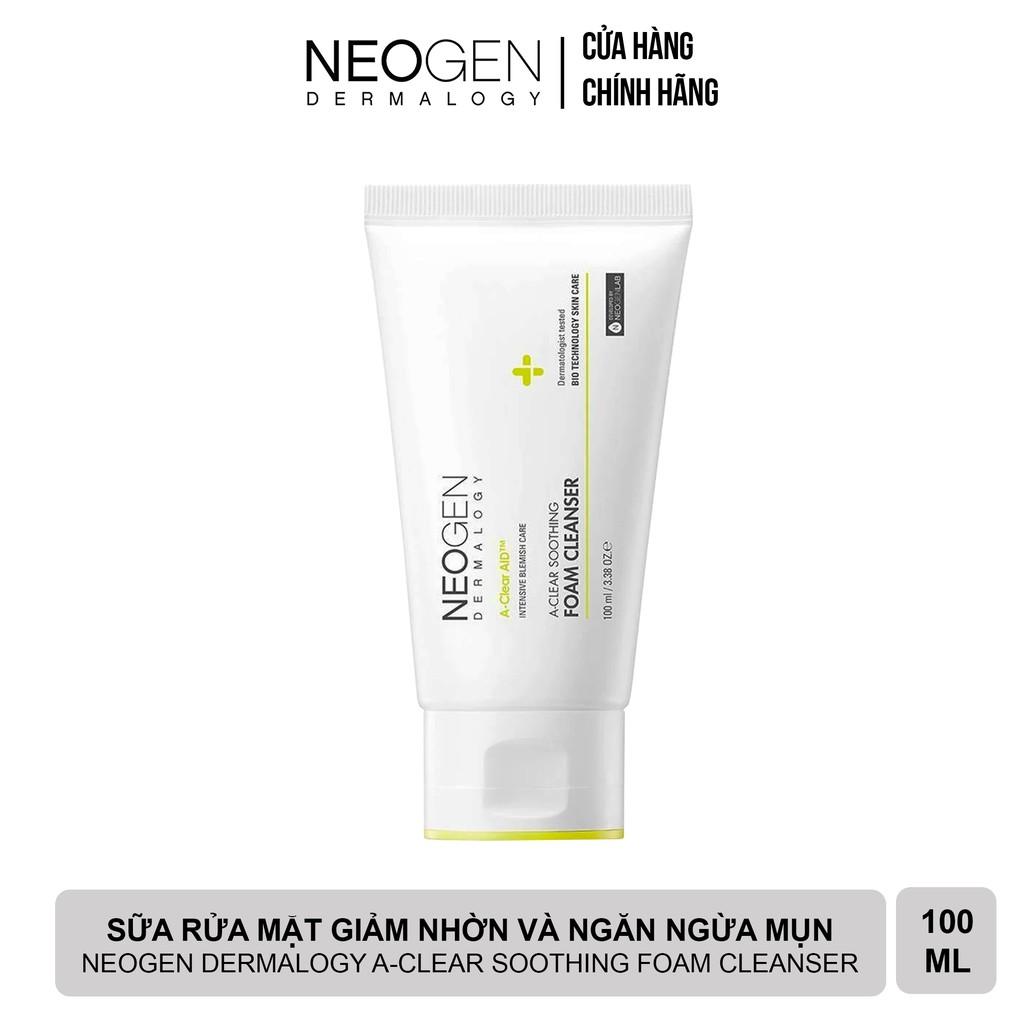 Sữa Rửa Mặt BHA Ngăn Ngừa Mụn và Giảm Nhờn Cho Da Neogen Dermalogy A-Clear Soothing Foam Cleanser 100ml