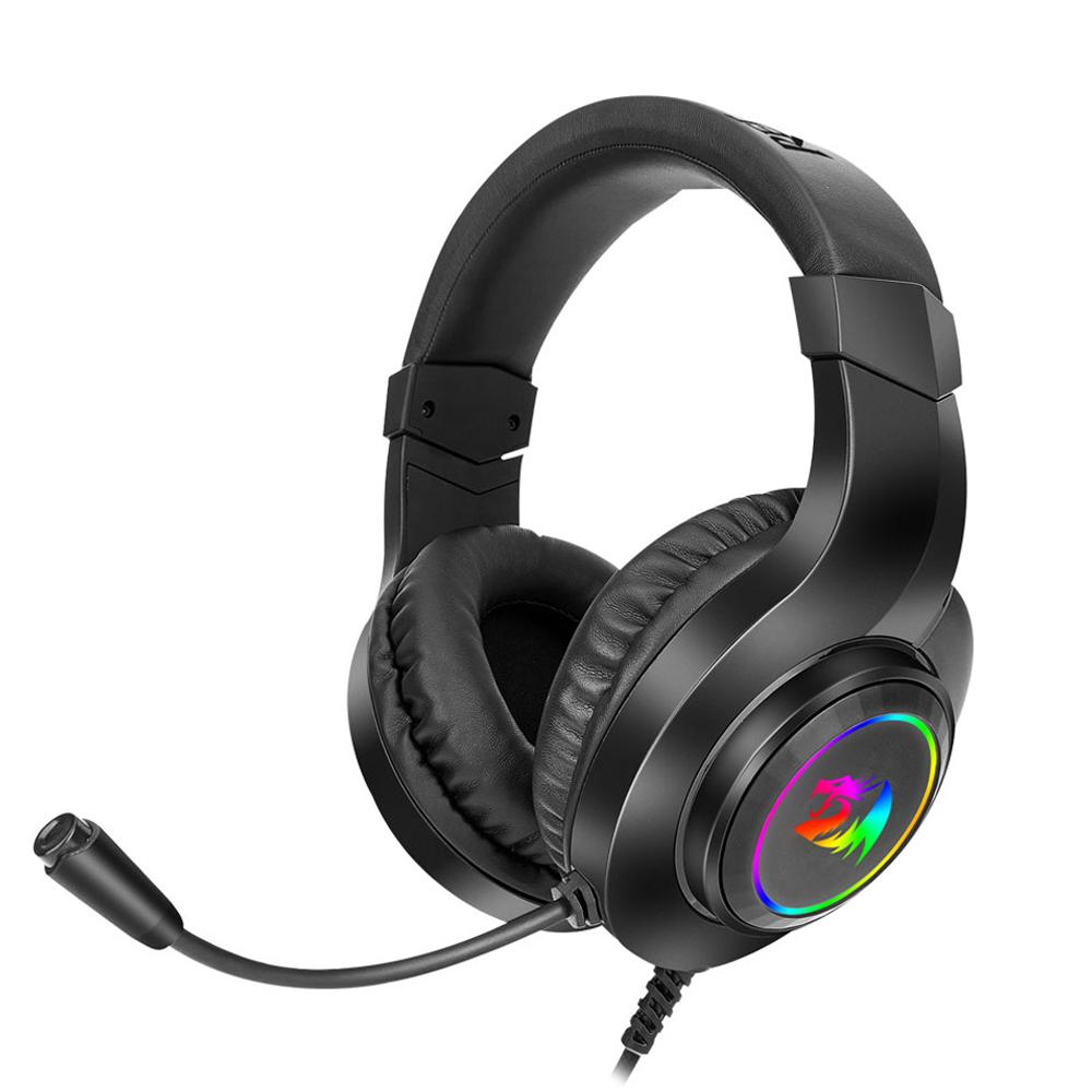 Tai nghe chơi game REDRAGON HYLAS H260 RGB, Âm thanh vòm 3,5 mm Máy tính PC Tai nghe Tai nghe Micrô cho PS4 Switch Xbox-one Màu sắc: Đen