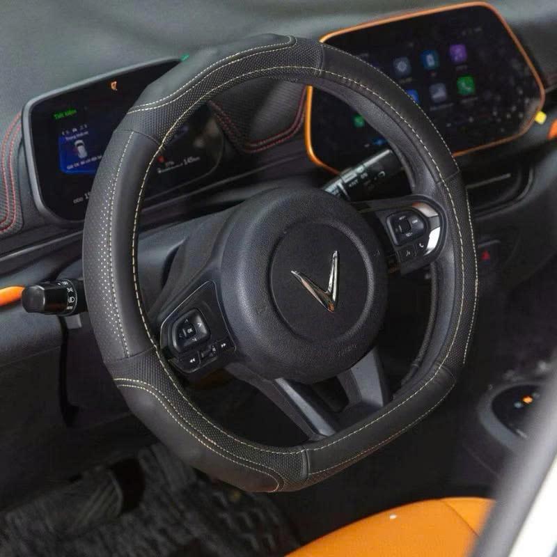 Bọc Vô lăng, Bọc Tay lái da thật, mẫu Dcut cho Vinfast VF3, VF E34