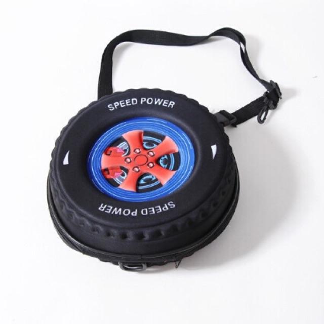 Balo hình bánh xe 3D 2 in 1 cho bé