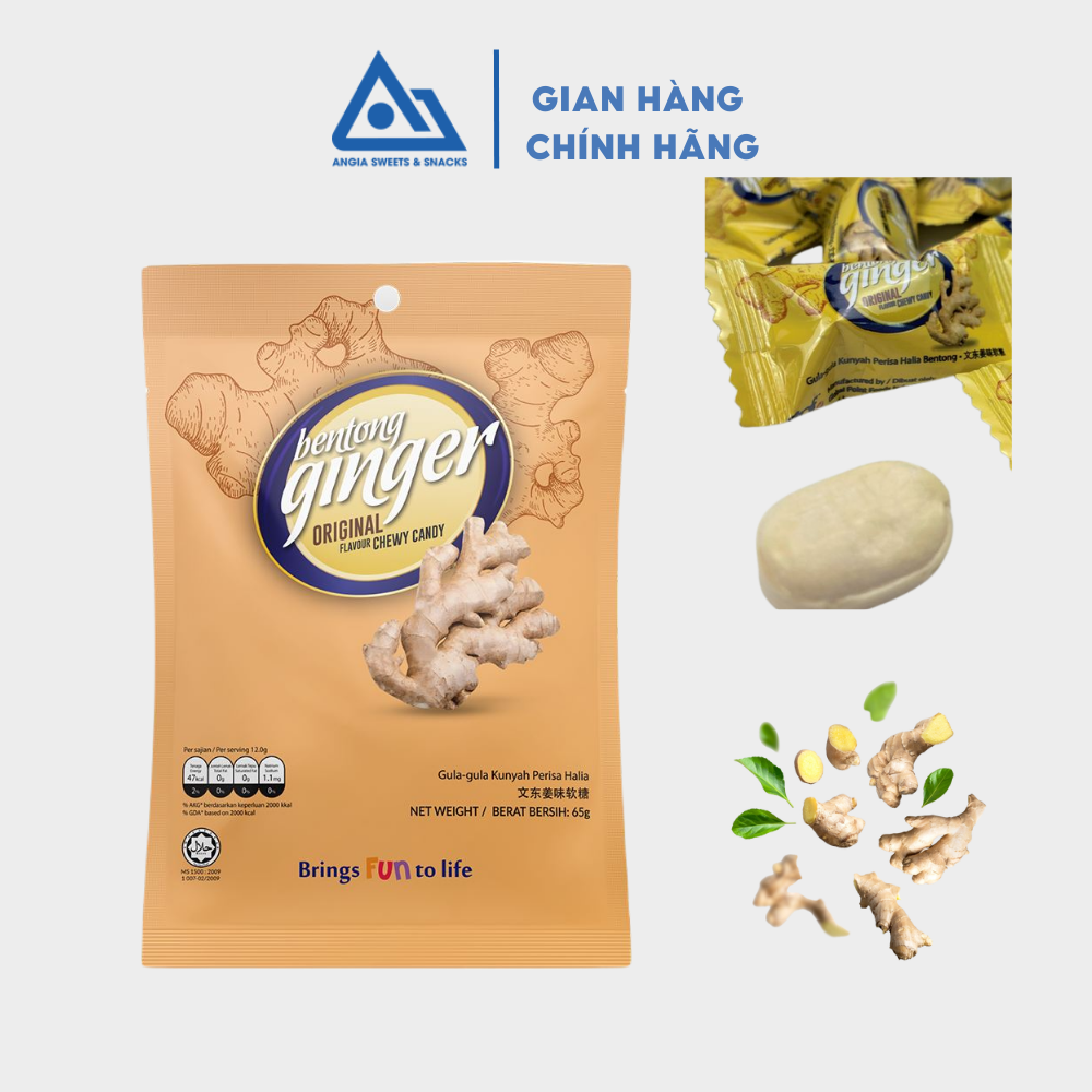 Kẹo mềm trái cây muối Extra Cooling gói 65g, kẹo dẻo Chewy Candy ăn vặt Malaysia nhiều vị An Gia Sweets Snacks