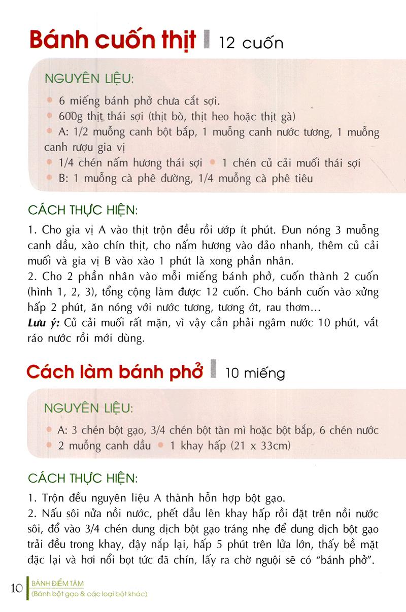 Bánh Điểm Tâm (Bánh Bột Gạo & Các Loại Bột Khác)