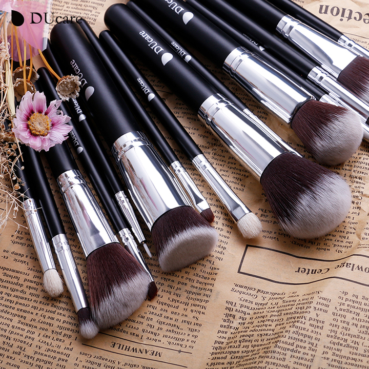 Bộ cọ trang điểm 15 cây DUcare 15Pcs Makeup Brushes Set Goat Hair