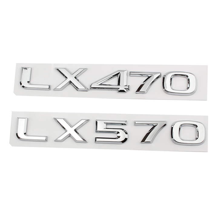 Decal tem chữ LX470 dán đuôi xe ô tô Kích thước của chữ là 19×2.4 cm