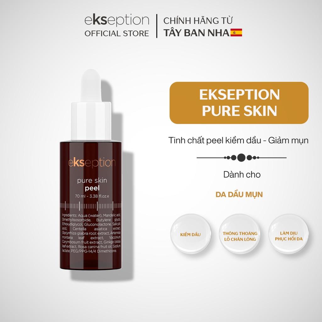 Tinh chất peel da Ekseption Pure skin 70ml kiểm soát bã nhờn, hỗ trợ giảm mụn