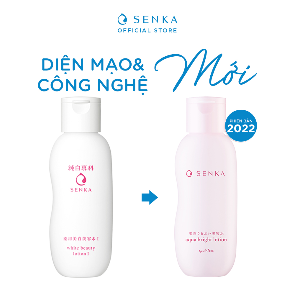 Lotion làm mềm và dưỡng trắng da Senka Aqua Bright 200ml