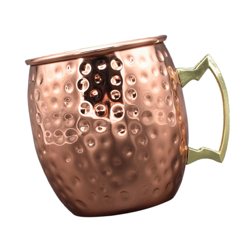 5 Pieces Stainless Steel Moscow Cup 530ml Coffee Cocktail Wine Drinking Gift