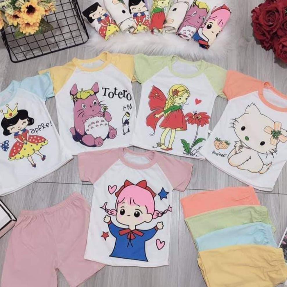 BỘ CHẤT COTTON CỘC TAY CHO BÉ SALE SỐC GIÁ GỐC