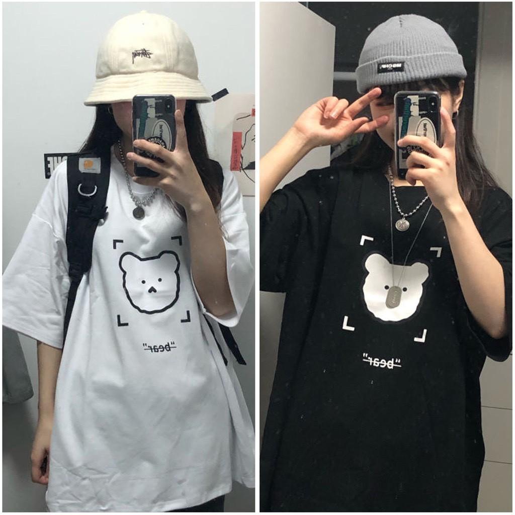 Áo thun tay lỡ form rộng unisex Be Yourself - GẤU BEAR