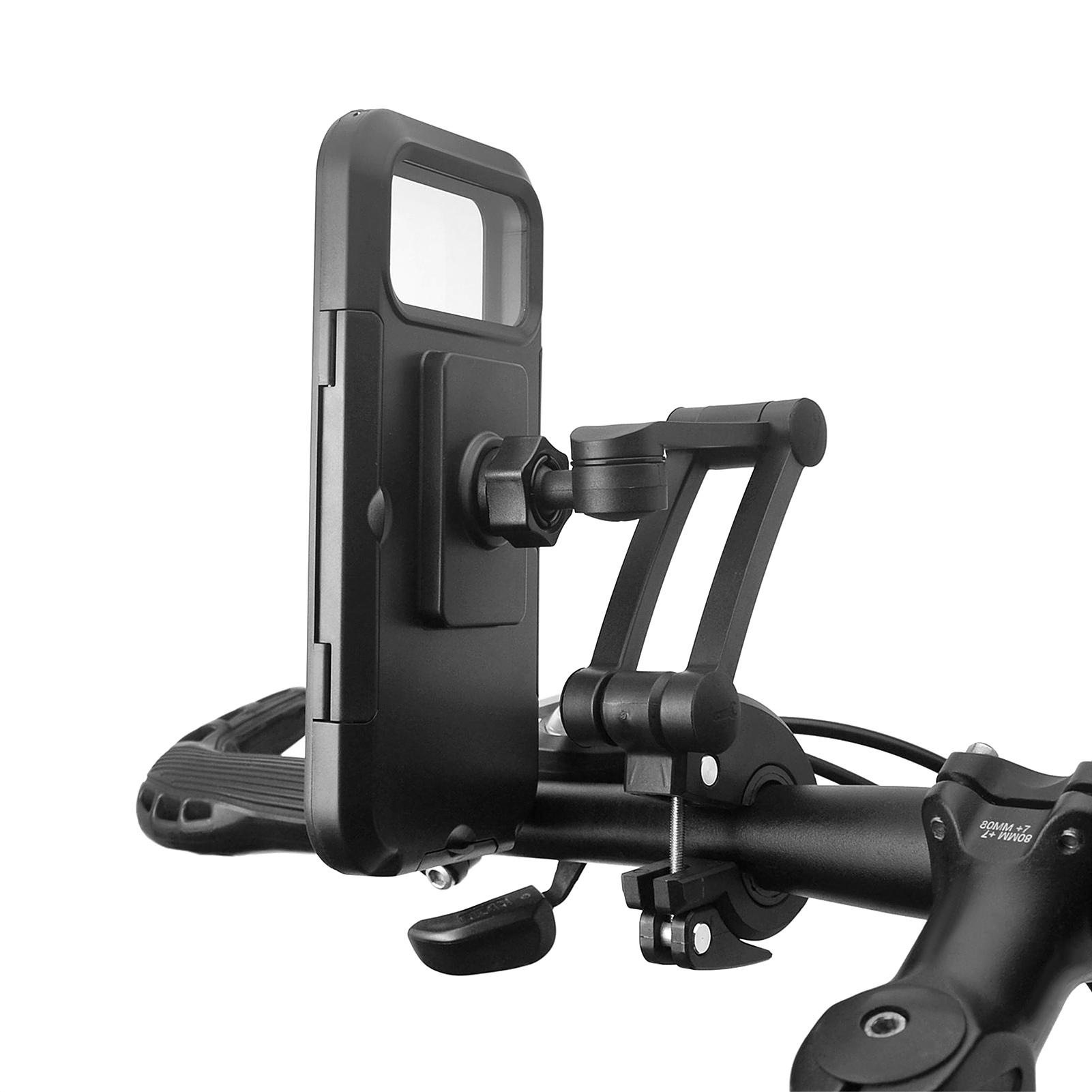 Giá đỡ điện thoại gắn xe đạp không thấm nước Mount 360 ° có thể điều chỉnh được lên tới 6,5 inch