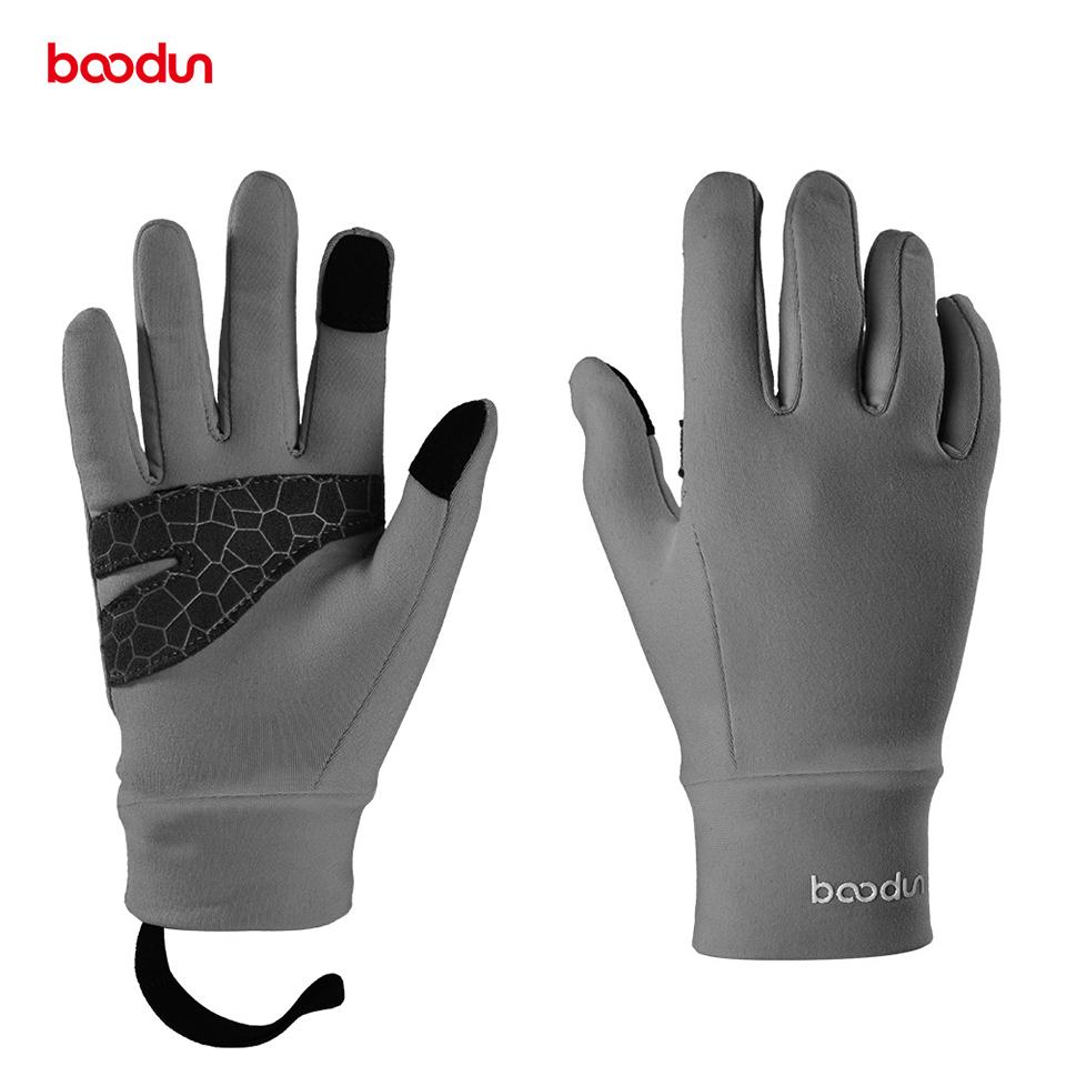 Boodun Children Găng tay Trẻ em đầy đủ ngón tay cưỡi ngựa chạy găng tay bé trai Găng tay thể thao ngoài trời Color: Black Size: L