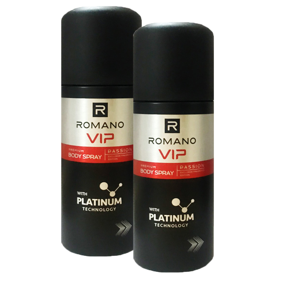 Xịt Ngăn Mùi Nước Hoa Cao Cấp Romano Vip Passion 150ml/chai