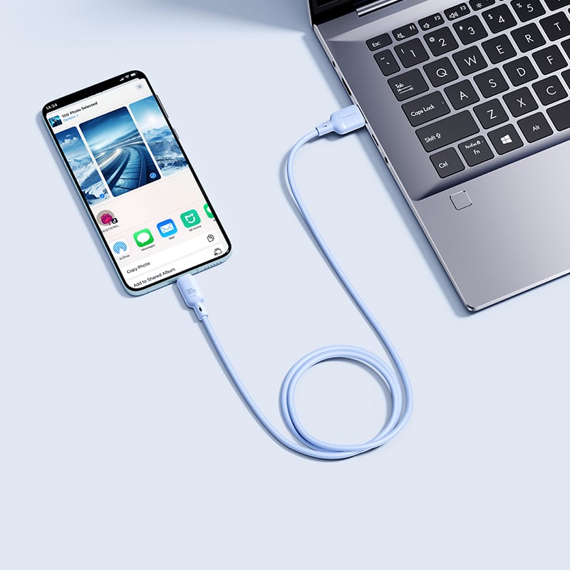 Cáp Sạc Nhanh Baseus Silky Series USB to Type-C 100W (480Mbps) - Hàng chính hãng