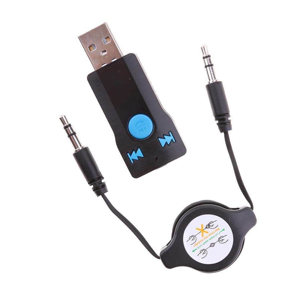 Wireless USB AUX Audio Stereo Music Receiver Adapter Mic