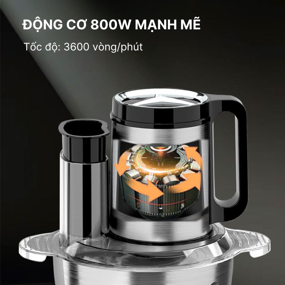 Máy xay đa năng 6in1 SOKANY SK-06019 dung tích 3L tích hợp xay, ép, cắt, thái vô cùng tiện lợi - HÀNG CHÍNH HÃNG