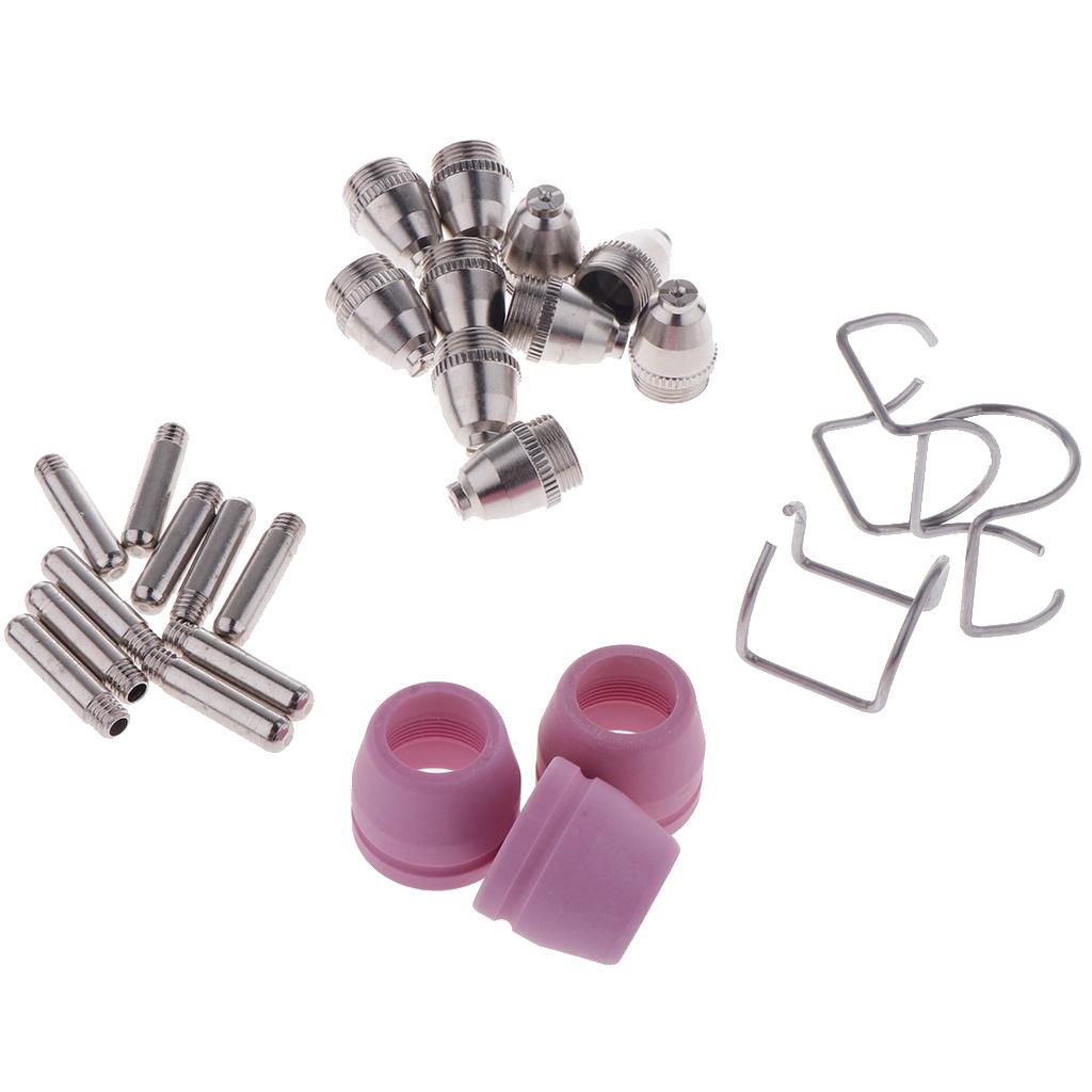 26 Pieces Plasma Cutter Electrodes Torch Tips Nozzle Consumables Parts