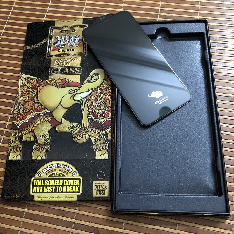 Cường Lực iPhone XS Max (6.5) WK Elephant 3D Bảo Vệ Toàn Diện - Siêu cứng ; Chống bám vân tay - Hàng chính hãng