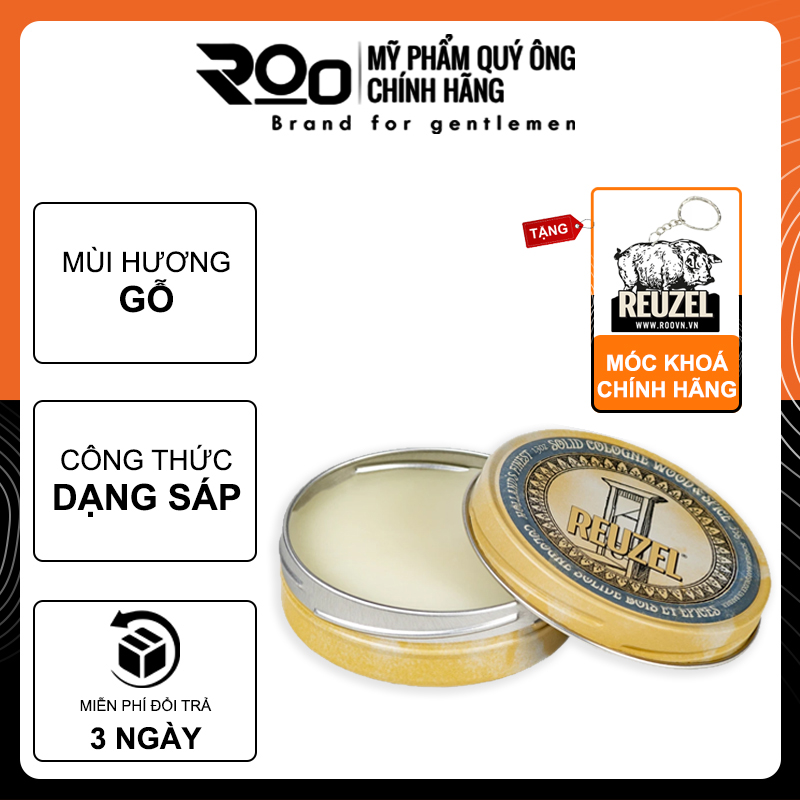 Nước Hoa Khô Nam Reuzel Solid Cologne Balm 35g - Tăng móc khoá chính hãng