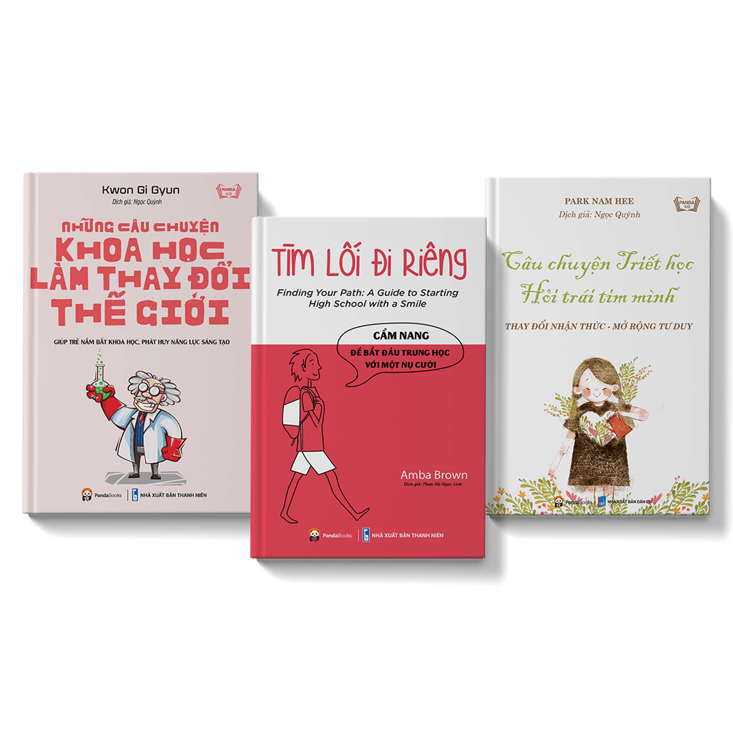 Sách Combo 3 cuốn: Những câu chuyện khoa học + Câu chuyện triết học + Tìm lối đi riêng - Cẩm nang Trung học