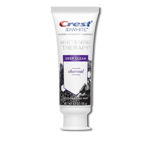 Kem đánh răng than hoạt tính của Mỹ Crest 3D White Charcoal Toothpaste 116g - Nhập khẩu Mỹ