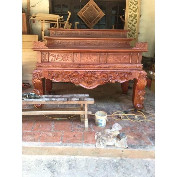 Sập thờ gỗ mít 3 cấp chân 16cm