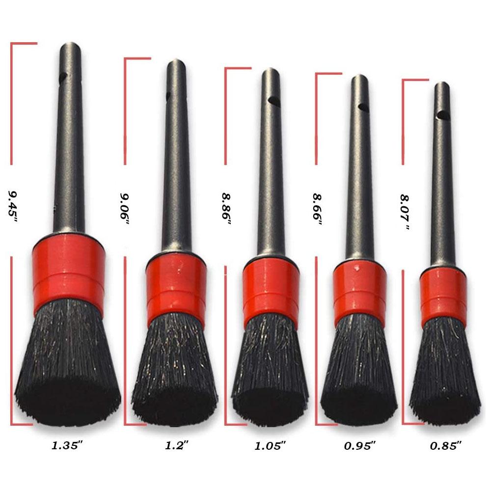 13PCS Cleaning Brush Tool Set Car Auto Cleaning Brush Bristle Car Washing Brush Set (6pcs Brushes+1pcs Green Brush+2pcs
