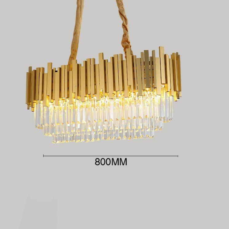 Đèn thả mâm TATOL pha lê kiểu dáng sang trọng trang trí nội thất hiện đại - .