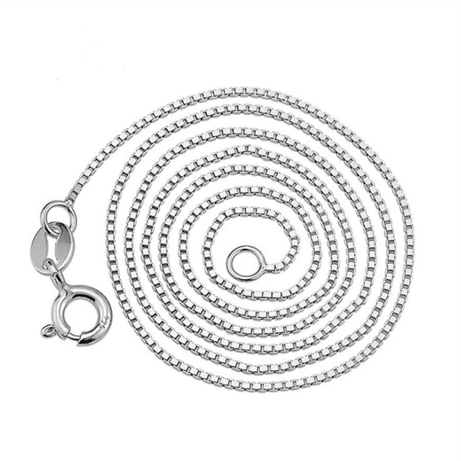 Dây chuyền bạc nữ kiểu dây lụa vuông độ dài 45cm chất liệu bạc 925 không xi mạ trang sức Bạc Quang Thản - QTVCNU2
