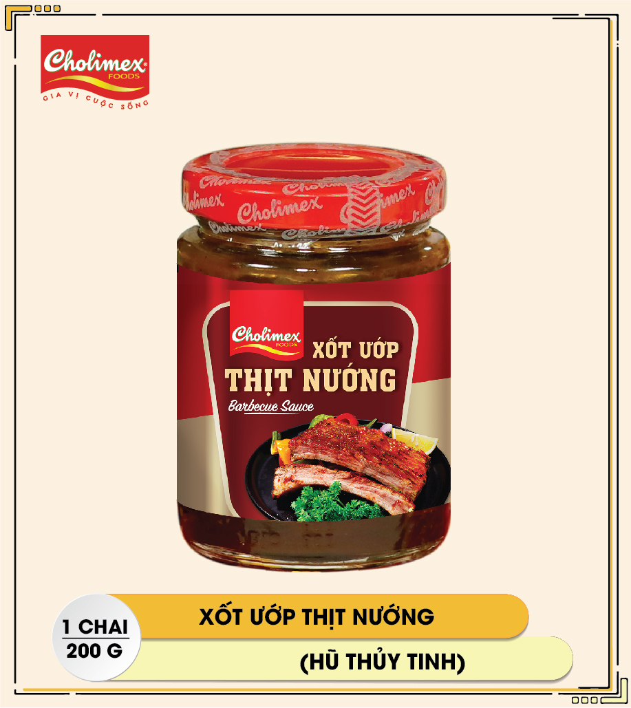 Xốt ướp thịt nướng Cholimex - hũ thuỷ tinh 200g