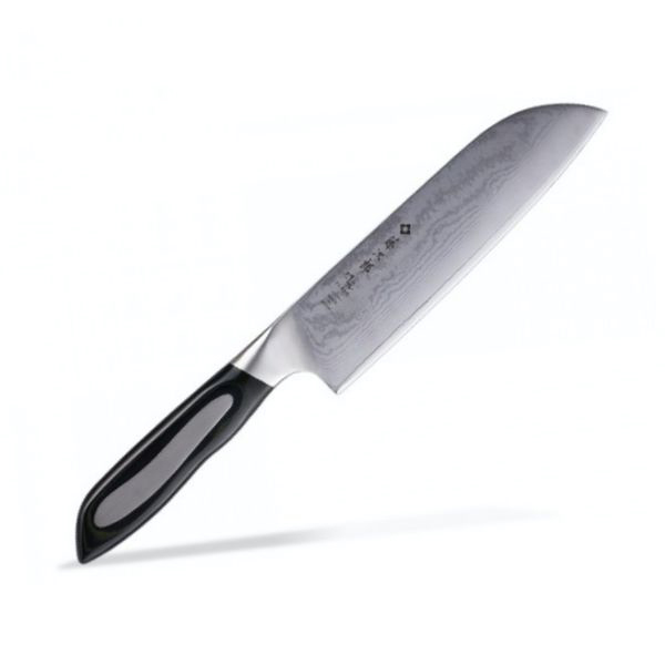 Dao thái đa năng Tojiro Flash 63 lớp Damascus VG10 Santoku FF-SA180 (180mm) - Dao bếp Nhật cao cấp Tojiro