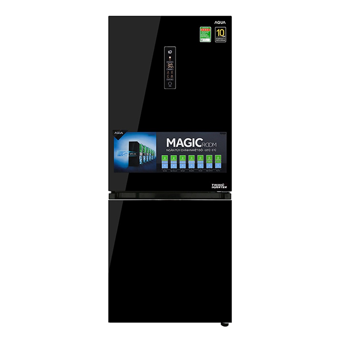 Tủ Lạnh Inverter Aqua AQR-IG298EB-GB (260L) - Hàng Chính Hãng + Tặng Bình Đun Siêu Tốc