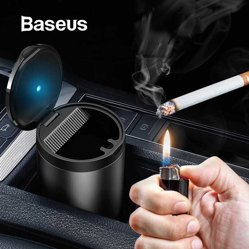 Gạt tàn thuốc trên ô tô Baseus Premium Car Ashtray HÀNG NHẬP KHẨU
