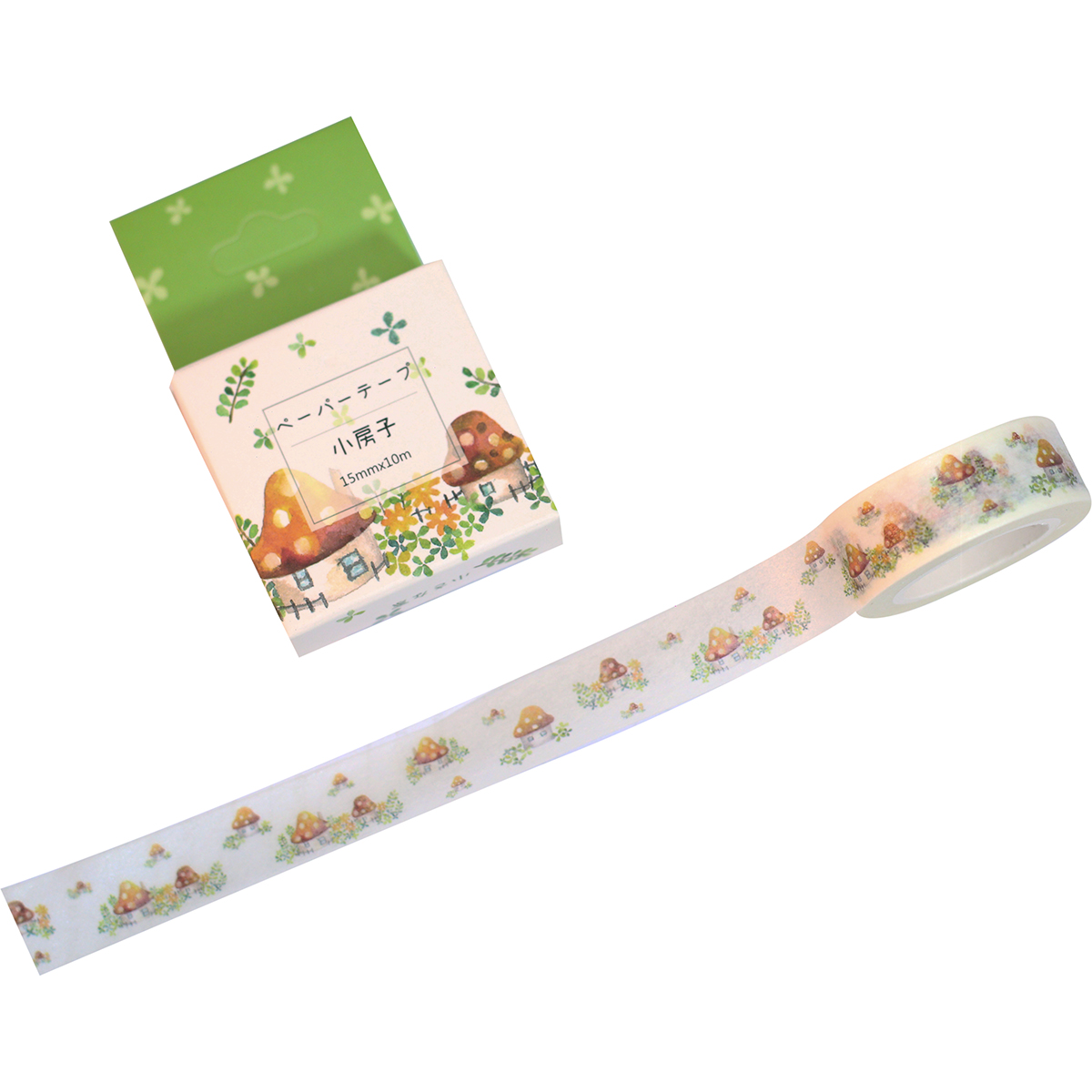 Băng Keo Giấy Trang Trí Masking Tape - Ngôi Nhà Nấm