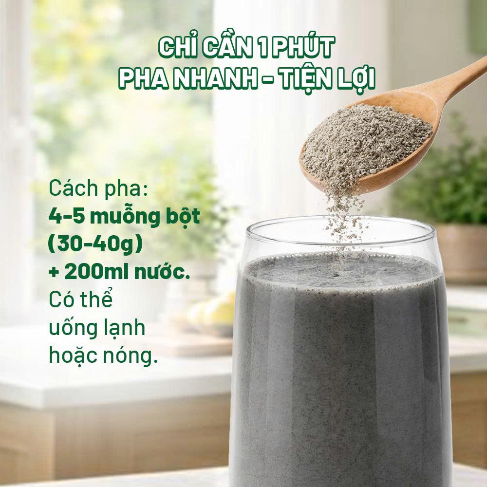 Sữa hạt mè đen Dalahouse 300gr - bột mè đen đậu đen hạt điều sấy thăng hoa