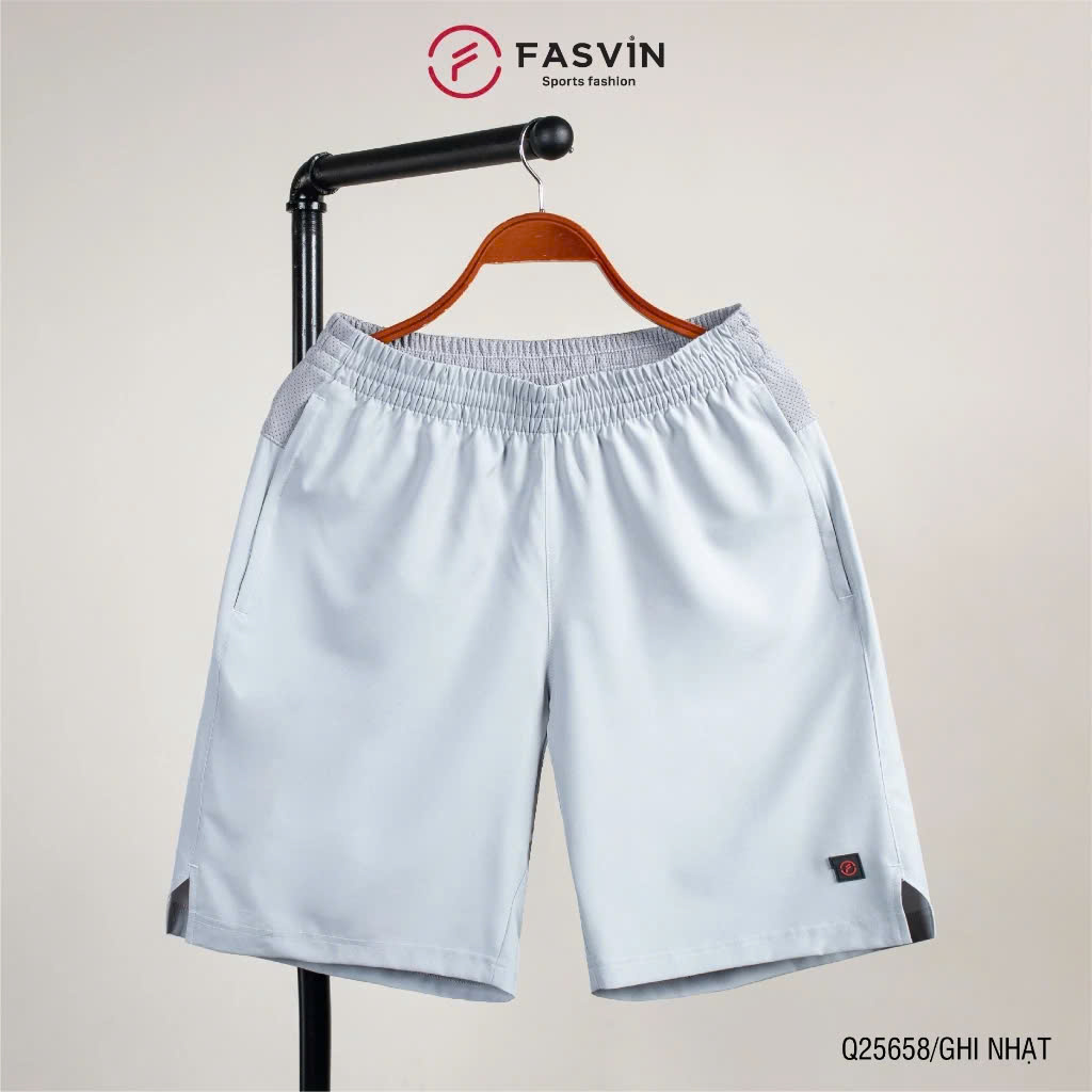 Quần Đùi Nam FASVIN Q25658.HN Vải Gió Đẹp Nhẹ, Mát Hàng Nhà Máy Chất Lượng Cao Thể Thao Hay Mặc Nhà