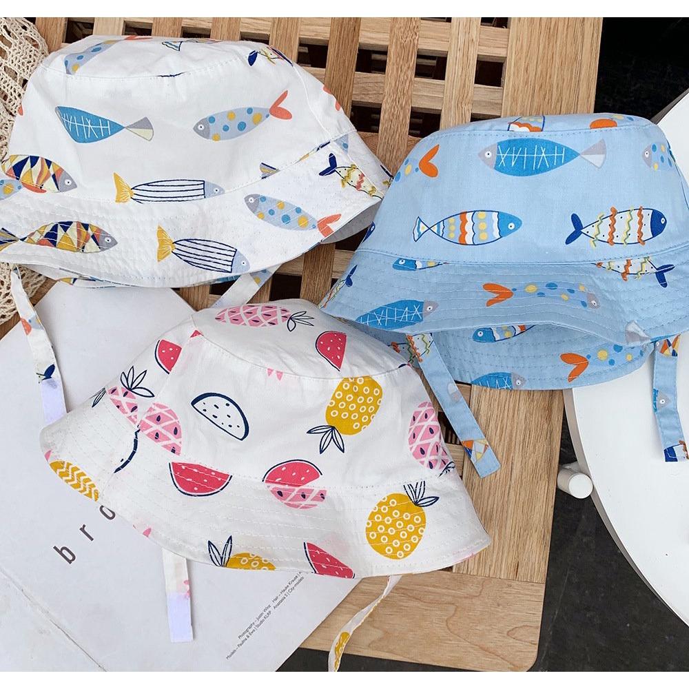 Mũ trẻ em hoạ tiết hoạt hình dễ thương, chất liệu cotton mềm mịn, mũ nón tai bèo hoạ tiết siêu đáng yêu cho bé