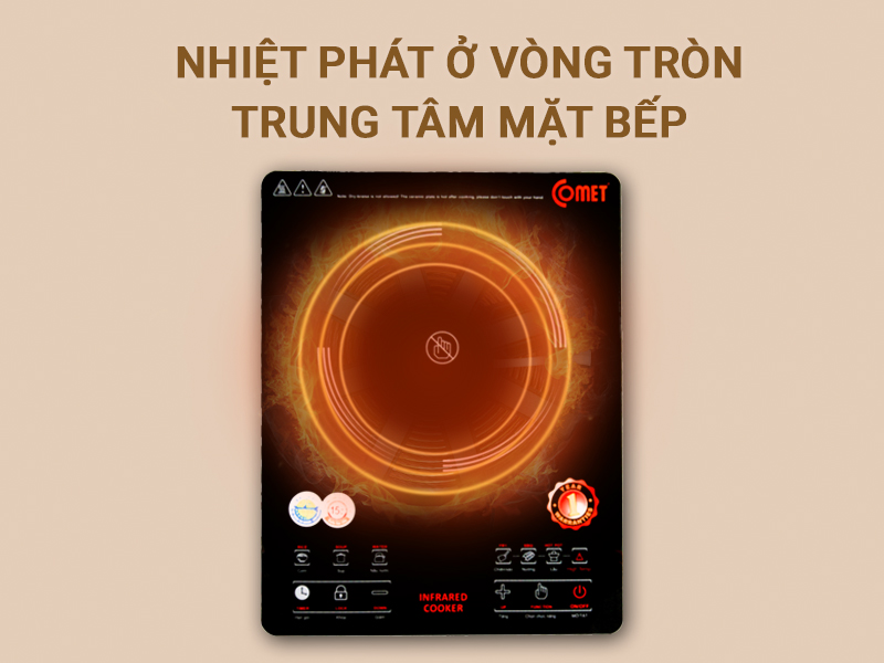 Bếp Hồng Ngoại Comet CM5536 - Hàng Chính Hãng