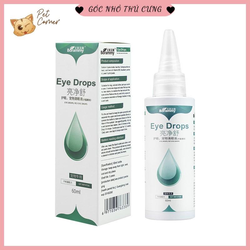 Lọ nhỏ mắt cho chó mèo Borammy 60ml