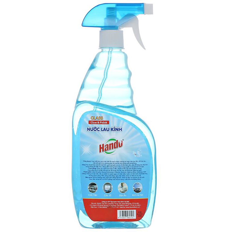 Nước lau kính hương thảo mộc 600ml tặng 80ml