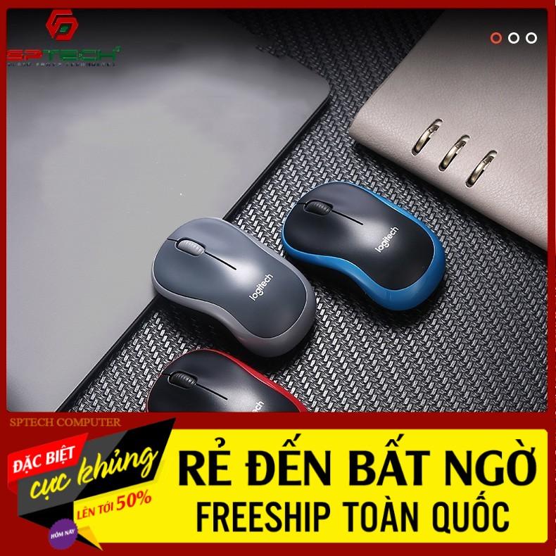 Chuột Không Dây  Mouse Ko Dây Logitech Laser M185 (BH 6 Tháng) SPTECH COMPUTER