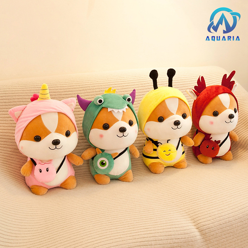 Thú Bông Chó Shiba Hóa Trang Cosplay Ngộ Nghĩnh 25cm Quà Tặng Siêu Dễ Thương