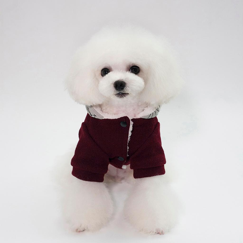 Dog Coat Hoodie Pet Winter Clothes Warm Soft for Medium Large Dogs