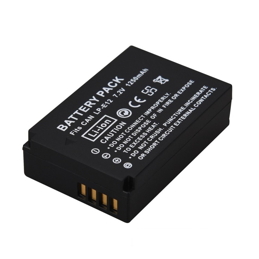 Pin Dành Cho Máy Ảnh Canon LP-E12 1250mAh Cao Cấp - Hàng Nhập Khẩu