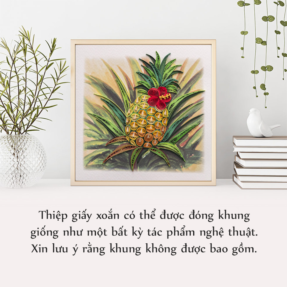 Thiệp Giấy Xoắn Hoa - Hoa và Thơm - NCC-F1504