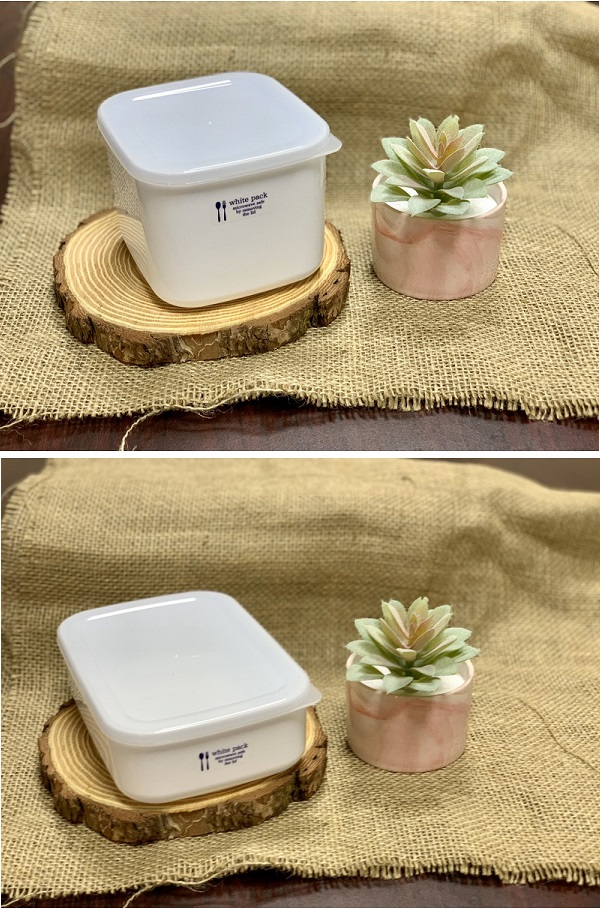 Set 02 hộp đựng thực phẩm White Pack 1000ml và 900ml, có nắp mềm giúp bảo quản thực phẩm sạch sẽ -nội địa Nhật Bản