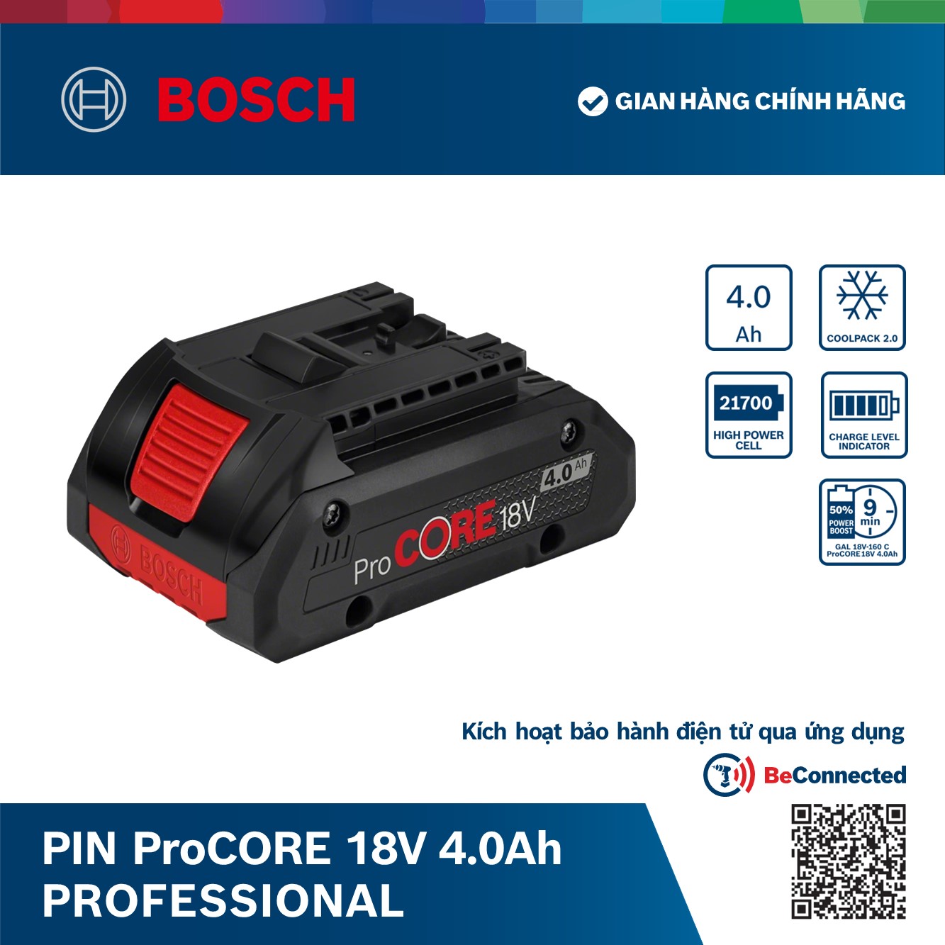 Pin Bosch Li-Ion 18V