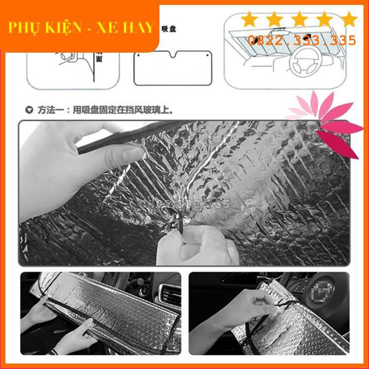 Chắn nắng kính lái cho Ô tô Tấm chắn nắng , chống nắng kính lái ô tô xốp bạc